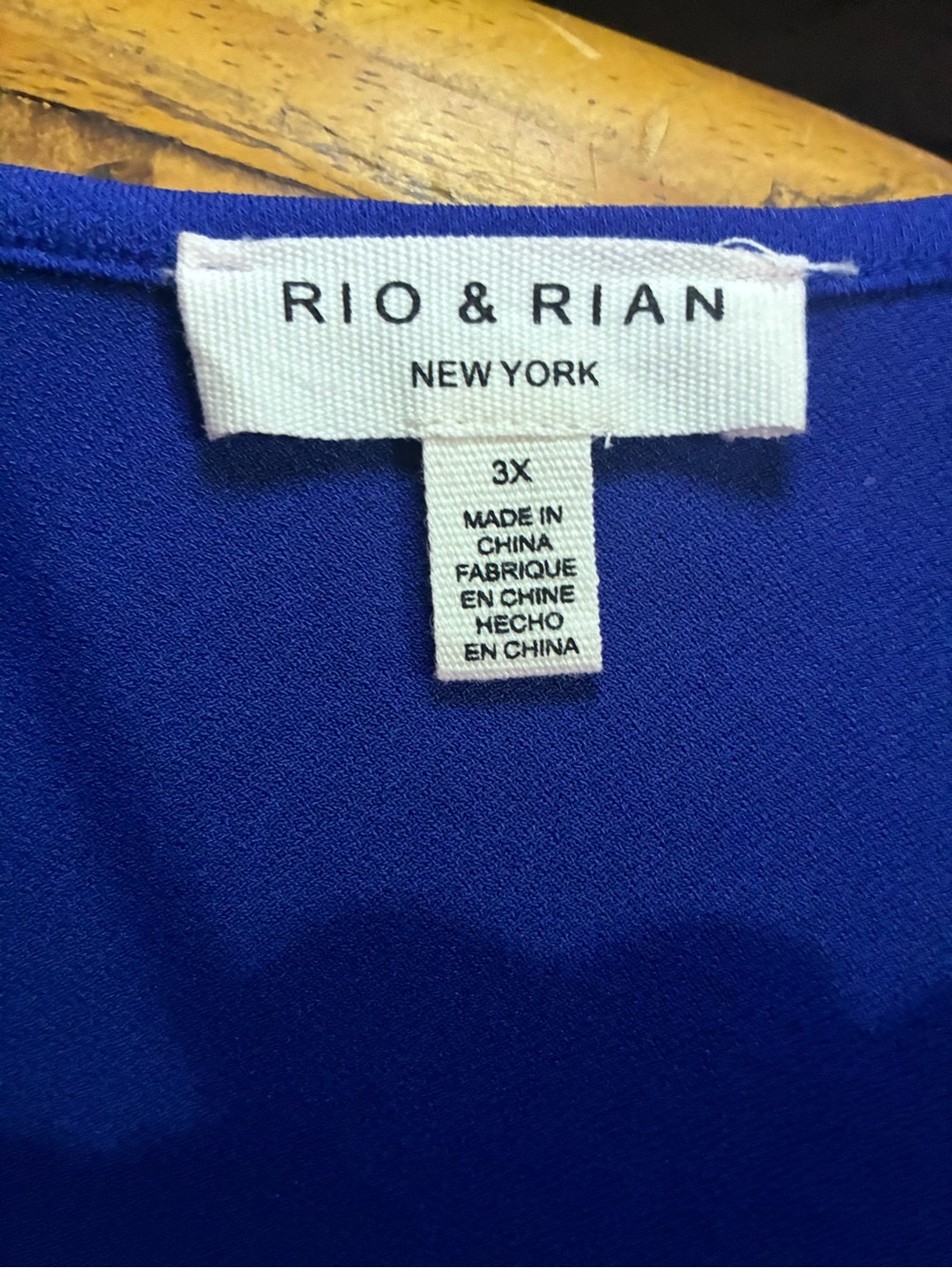 Relaxed Royal Blue Keyhole Pullover Sweatshirt - Picture 2 of 5